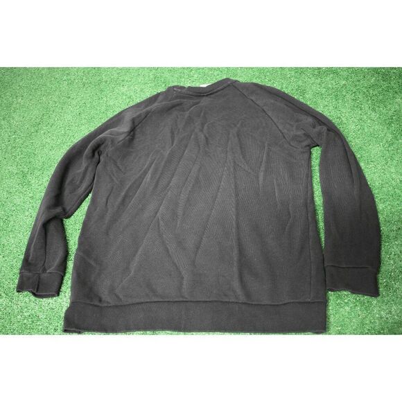 Adidas Trefoil Logo Black Sweatshirt XL Pullover Crewneck Vintage Style - Picture 5 of 7